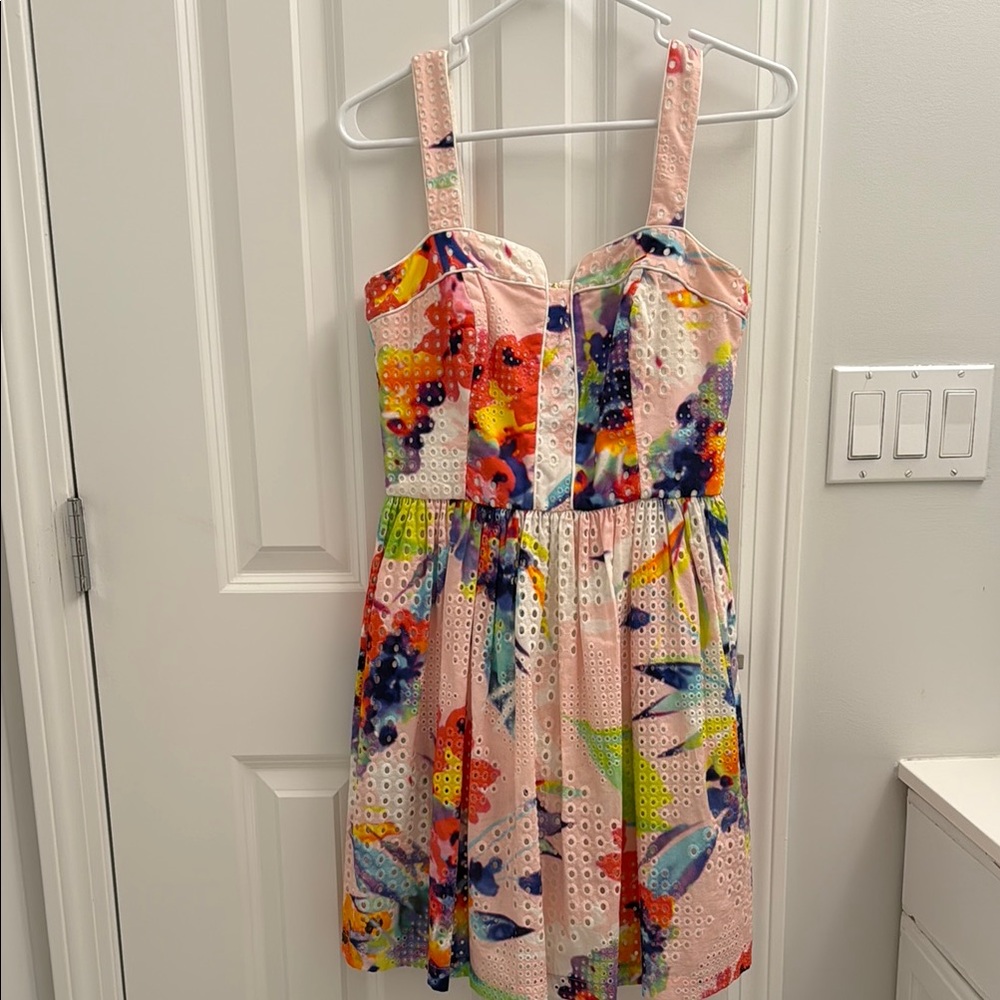 Trina Turk Pink Halter Mini Dress Fit and Flare